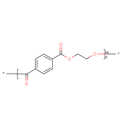 聚酯切片(cas:25038-59-9) 结构式图片